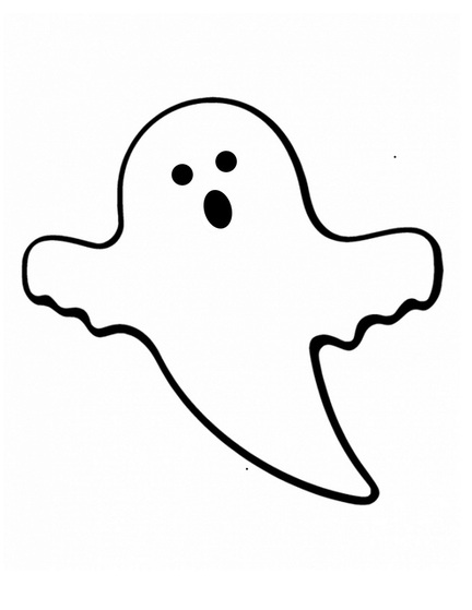 free black and white ghost clipart - photo #11
